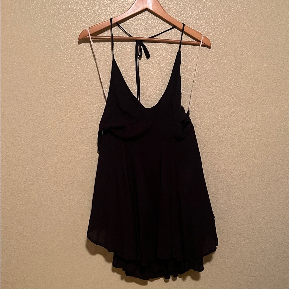 Free People Black Strappy Dress